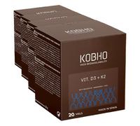 Vitamina D3 + K2 con Naringina, Magnesio y Zinc, 20 Viales (Paquete de 4)