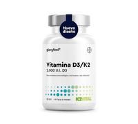 Vitamina D3 + K2 en dosis altas - 200 comprimidos - Premium: K2VITAL® de Kappa - 99,7% de vitamina K2-MK7 totalmente trans + 2000 UI de D3 (1 comprimido cada 2 días) - Probado en laboratorio