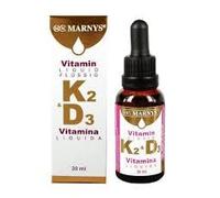 Vitamina D3 + K2 Líquida en Gotas (30 ml) - Suplemento de Alta Absorción para la Salud Ósea, Fijación de Calcio y Sistema Inmunitario - Formato Líquido Premium de Alta Pureza
