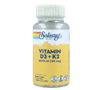 SOLARAY VITAMINA D3 & K2 (MK7) 60 CÁPSULAS VEGETALES