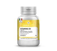 Vitamina D3 Natural Pura [Fácil de Tragar] Suplemento Vitamina D 1000 UI para las Defensas Inmunitarias y los Huesos - Colecalciferol de Alta Absorción - Vitamin D 180 Tabletas sin Gluten/Lactosa