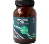 Vitamina D3 y K2 120 perlas Naturitas Essentials | Complemento alimenticio | Vitamina D3 | Sin gluten | Sin Lactosa