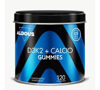 Vitamina D3 y K2 2000 UI - 120 Gominolas - Vitamina K2 37,5mcg, Calcio 200mg - Vitamina D Colecalciferol - Vitaminas para el sistema inmunitario y defensas - Músculos, Huesos - Mejora absorción Calcio