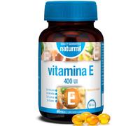 Vitamina E 400 UI - D-alfa Tocoferol 274,7 mg - Protección Celular Antioxidante - 60 Perlas 60 Días - Sin Gluten - Naturmil DietMed