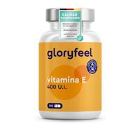 Vitamina E 400UI - 210 Cápsulas (Para 7 meses) - Antioxidante de D-α-tocoferol (la forma más Bioactiva de Vitamina E) - Protege las celulas del estres oxidativo* - Probado en laboratorio