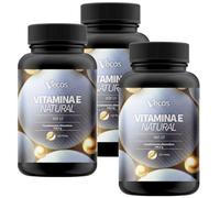 Vitamina E Natural 400 UI, 220 Perlas para 7 meses de uso - Cápsulas Blandas Antioxidantes con D-Alfa Tocoferol - Potente antioxidante protege las celulas del estrés