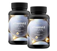 Vitamina E Natural 400 UI, 220 Perlas para 7 meses de uso - Cápsulas Blandas Antioxidantes con D-Alfa Tocoferol - Potente antioxidante protege las celulas del estrés