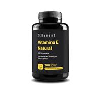 Zenement Vitamina E natural D-Alfa-Tocoferol 400 UI con Aceite de Oliva Virgen Extra 200 perlas