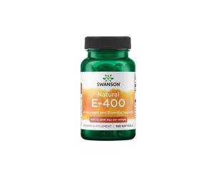 Vitamina natural E-400 UI 100 cápsulas blandas Swanson Health Products