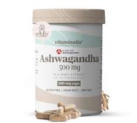 Vitaminalia Ashwagandha KSM-66® 500mg (5% Withanólidos) | 180 Cápsulas Vegetales | Extracto 100% Raíz Withania somnifera 12 Veces Más Concentrado | No-GMO, Vegano, Sin Gluten