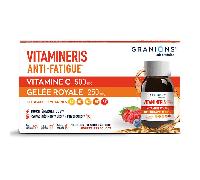 Vitaminas antifatiga Granions - Vitamina C, jalea real, hibisco - 10 dosis