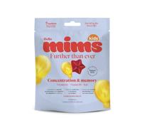 Vitaminas memoria y concentracion | Gominolas sin azucar | Contiene Vitamina Hierro, Vitamina B2 y B5 | Ayuda a la función cognitiva | Sabor limón y frambuesa | Gummies para una semana | Mims