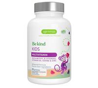 Vitaminas Metiladas para Niños, 90 Gominolas Multivitaminas Sin Azúcar, Alta Biodisponibilidad, Vitaminas B, Vitamina D y Metilfolato, Ingredientes Puros, Sabor Frutas del Bosque, 4 + Años, Igennus