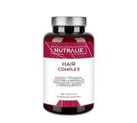 VITAMINAS PARA EL CABELLO - Crecimiento y Anticaida Cabello [PREMIO 2022] Biotina + Zinc + L-Cisteina - Mujer Hombre - Vitaminas Pelo Vegano - Hair Complex - 90 Cápsulas Nutralie