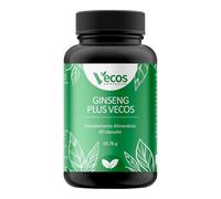Vitaminas para el Cansancio - Ginseng Plus - 30 Cápsulas - Ayuda a Incrementar las Capacidades para Memorizar y Aprender - Complemento Alimenticio con Ginseng (30 Cápsulas (1 Bote))