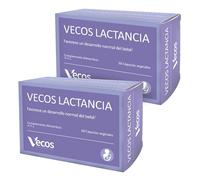 Vitaminas para Mujer - Vecos Lactancia - 60 Cápsulas Vegetales - Favorece un Desarrollo Normal del Bebé - Propiedades Antioxidantes - Complemento Alimenticio