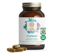 Vitaminas prenatales purenatales de sinergia pura | Suplemento vegano hecho con alimentos integrales orgnicos | con cido flico y colina de hierro