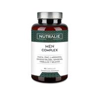 Vitaminas Testo Hombre - Potencia 4:1 Maca 500mg - Ginseng + Ginkgo Biloba + Tribulus Terrestris, L-Arginina - 90 Cápsulas Men Complex Nutralie