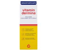 VITAMINDERMINA Polvo con Hierbas Officinales Dermopurificante 100 g - Antimicrobiano y Desodorante - Contrarresta la maceración con Vitamin Complex, Salvia, Romero, Lavanda y Tomillo