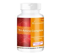 Vitamintrend Complejo de Aminoácidos, 90 tabletas, con L-Arginina, L-Ornitina y L-Lisina, complemento alimenticio vegano sin estearato de magnesio, fabricado en Alemania
