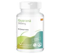 Vitamintrend Extracto de guaraná 300 mg, 90 tabletas, extracto 4:1 con cafeína natural, complemento alimenticio vegano sin estearato de magnesio, fabricado en Alemania