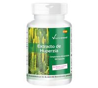 Vitamintrend Extracto de Huperzia, 180 cápsulas, fácil de tragar, alta dosis, 200 µg de Huperzina A, complemento alimenticio vegano sin estearato de magnesio, fabricado en Alemania