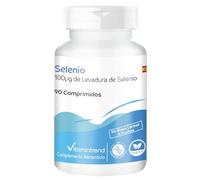 Vitamintrend Selenio 100 mcg de levadura de selenio, 90 tabletas, fácil de tragar, complemento alimenticio vegano sin estearato de magnesio, fabricado en Alemania
