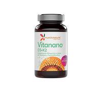 Vitanano D3 + K2 Liposomado (30 Cápsulas) - Vitamina D3 1000 UI y Vitamina K2 - Sistema Inmunitario y Mantenimiento Óseo - Mundonatural