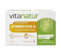 Vitanatur - Symbiotics G (1), Complemento Alimenticio con 10 Cepas Probióticas, Prebióticos y Vitamina B, Ingredientes que ayudan con el Equilibrio de la Microbiota Intestinal (1) - 14 Sobres x 2,5 g