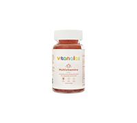 VITANOLAS Multivitaminas para Niños, Gominolas Sin Azúcar, Sabor Cereza, Vitaminas A, B6, B12, C, D y E, Ácido Fólico, Biotina, Ácido Pentoténico, Zinc, Yodo, Selenio, 60 Gummies, 2 al día