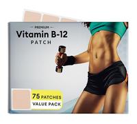VitaPatch Parche B12 para Energy Plus, paquete de 75 unidades, parches B12, B12 con metilcobalamina y guaraná