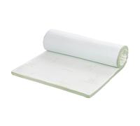 Vitapur Topper Aloe Vera 180 x 200 cm 4 cm espuma prensada en frío con aloe vera, extraíble y lavable, cubrecolchón, cubrecolchón