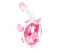 Vitare Máscara de Buceo para Niños, Mascara Snorkel con Vista Panorámica de 180°, Careta para Bucear Impermeable y Antivaho, Gafas de Buceo - Rosa Unicornio XS