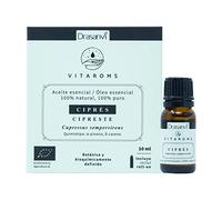 VITAROMS ACEITE ESENCIAL CIPRÉS CERTIFICADO BIO - 100% natural y puro - Botánica y Bioquímicamente definido - VEGANO - SIN GLUTEN - 10ml