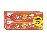 Vitascorbol Vitamina C 1000 mg - Sabor a naranja fresca - 2 x 20 comprimidos efervescentes