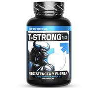 Vitastrong Maca Peruana Vegana con L-Arginina, Taurina, Zinc, 120 Cápsulas | T-Strong Alta Dosis, Maca Negra Extra Fuerte, Fenogreco, Ginkgo, Ginseng Vit B6, Suplemento para Hombres