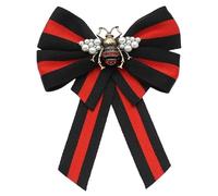 VITAU Broche de Lazo de Perlas de Tela para Mujer, Pajarita de Lona, broches de Cuello de Ramillete, Camisa, Collar, Ropa, joyería