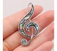 VITAU Broches con Forma de Nota Musical, alfileres de aleación para niñas, Mujeres, Fiestas, Bodas, Disfraces, Abrigos, Accesorios, joyería