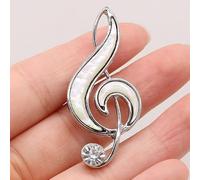 VITAU Broches con Forma de Nota Musical, alfileres de aleación para niñas, Mujeres, Fiestas, Bodas, Disfraces, Abrigos, Accesorios, joyería