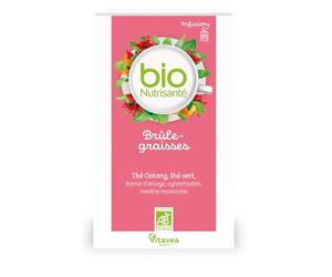Vitavea Health - Infusión de grasa orgánica - Té verde Oolong - 20 bolsitas | Té Verde & Oolong - Escaramujo Menta Marroquí - 100% BIO - Sin Azúcares - Vegano - Fabricado en Francia