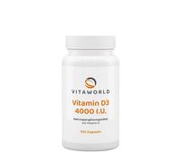 Vitaworld - Vitamina D3 4000 UI (100 cápsulas)
