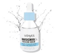 Vitayes Sérum orgánico de retinol 1% Bakuchiol, alternativa de suero natural de retinol, hidratación, reparación de la piel, antiedad y cuidado suave, para piel renovada y radiante, 30 ml