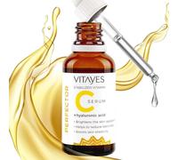Vitayes Vitamina C Face suero anti -envejecimiento con cido hialurnico Hidratacin y iluminacin de la piel para manchas oscuras y arrugas 1 oz.
