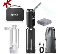 VITCOCO Bidet Portatil para Inodoro 200 ml*2, Bide Portatil Recargable, Ducha Íntima, Bidet Portatil para WC, Esencial para Cuidados Postparto Infantiles de Hemorroides (Negro)