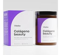 Viteba Colágeno Beauty Hidrolizado en Polvo 330g - Con Ácido Hialurónico Vitamina C, Zinc y Biotina - Suplemento Piel Pelo Uñas y Articulaciones - Sin sabor. Péptidos de Colageno Puro Tipo 1 y 3