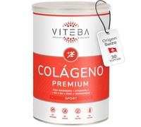 Viteba Sport - Colageno En Polvo Para Deportistas con Magnesio Zinc Vitamina C y B 330g - Fortalece Articulaciones Reduce la Fatiga Mejora la Recuperacion - Colageno Hidrolizado Puro Sin Sabor