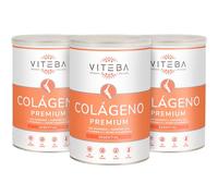 Viteba Pack 3 Colágeno Hidrolizado Puro en Polvo Sabor Neutro 330 g - Suplemento para Articulaciones y Músculos. Péptidos de Colageno Tipo 1 y 3 con Magnesio, Coenzima Q10 y Vitamina C - Essential