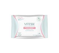 Vitesse, Dermosensitive Toallitas Desmaquillantes Hipoalergénicas para Piel Muy Sensible e Intolerante, Reequilibra y Calma, Elimina Delicadamente Maquillaje e Impurezas, Sin Alcohol, 25 unidades