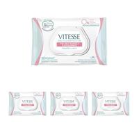 Vitesse, Dermosensitive Toallitas Desmaquillantes Hipoalergénicas para Piel Muy Sensible e Intolerante, Reequilibra y Calma, Elimina Delicadamente Maquillaje e Impurezas, Sin Alcohol, 25 unidades