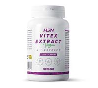 Vitex Agnus Castus 300 mg de HSN | 120 Cápsulas Vegetales 1200 mg equivalencia Fruto de Sauzgatillo por Dosis Diaria | 4x Veces Más Concentrado | No-GMO, Vegano, Sin Gluten